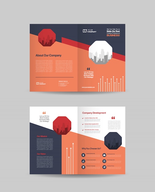 Bi-fold-broschüre design