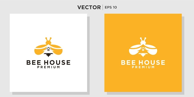 Bienenhaus-Logo für Unternehmen geeignet