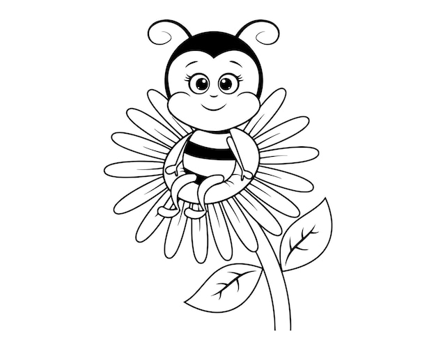 Bienenmalseite für Kinder 010