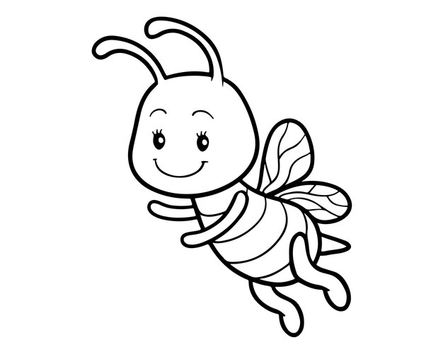 Bienenmalseite für Kinder 023