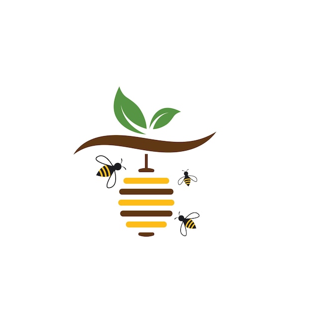 Bienenstock-vektorsymbol-illustrationsdesign