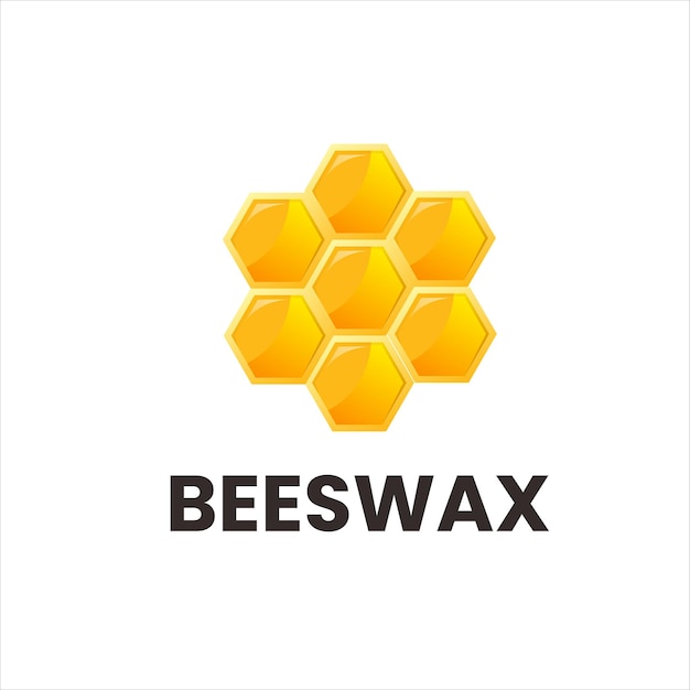 Vektor bienenwachs-symbol-logo