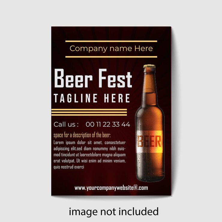 Bier Flyer Vorlage