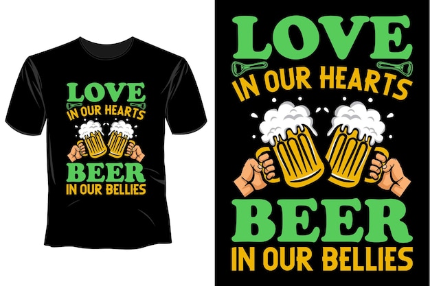 Bier-T-Shirt-Design-Vorlage