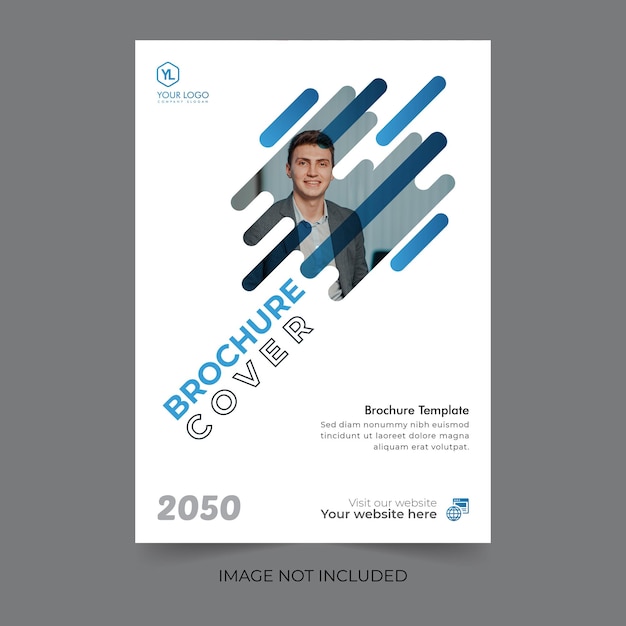 Vektor bifold-business-broschüre, modernes jahresbericht-mehrzweck-cover-design oder flyer-clean-design