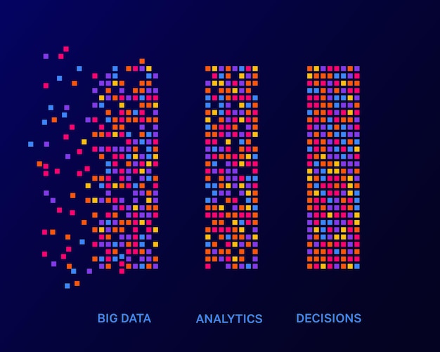 Big data analytics digitale analyse von geschäftsinformationen auf modernen computern