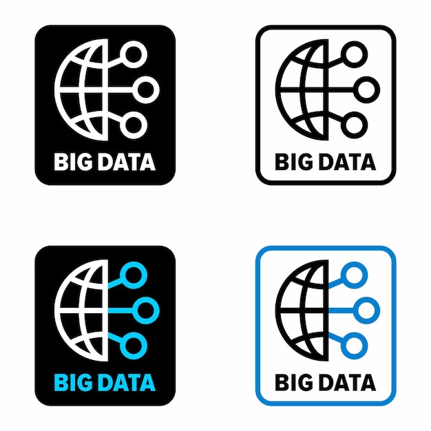 Big data, das speicherfeld-informationszeichen analysiert