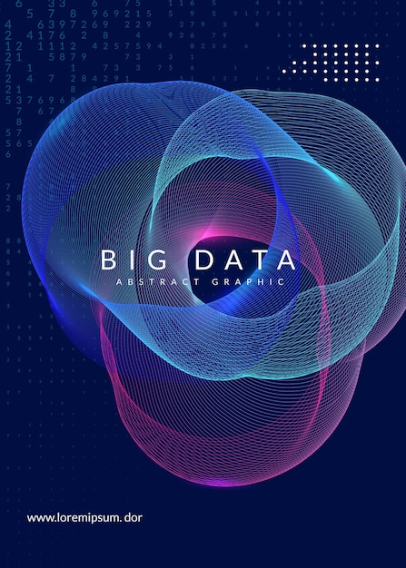 Big-Data-Hintergrund. Technologie für Visualisierung, künstliche Intelligenz, Deep Learning und Quantencomputing. Designvorlage für Energiekonzept. Cyber-Big-Data-Hintergrund.