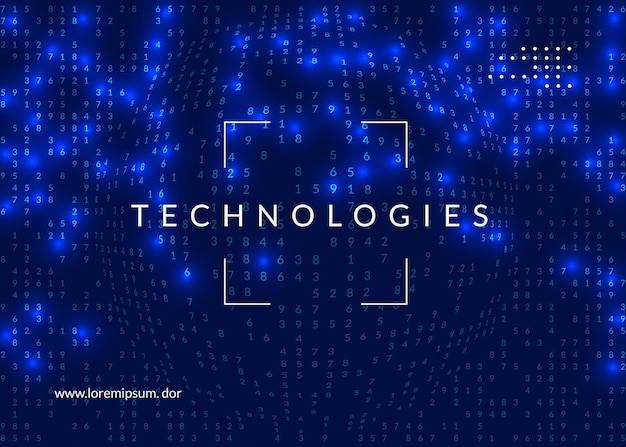 Big-Data-Hintergrund Technologie zur Visualisierung künstlicher In