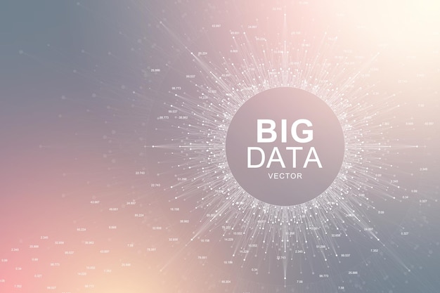 Big data visualisierung abstrakter hintergrund