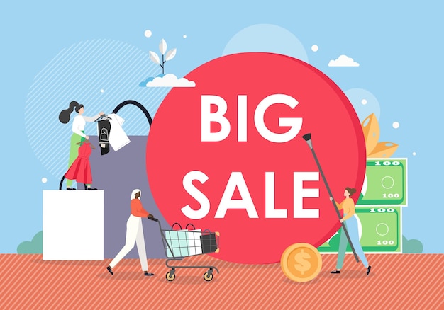 Big sale promotion banner vorlage.