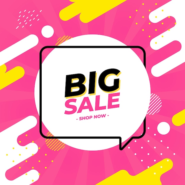 Big Sale Shop jetzt Social Media Post