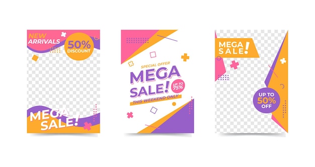 Big sale social media poster banner