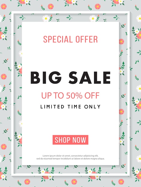 Big sale sonderangebot poster