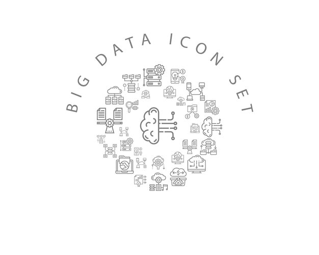 Bigdata-icon-set-design