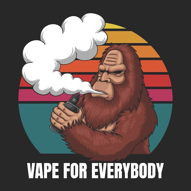 Vektor bigfoot-vape-vektorillustration