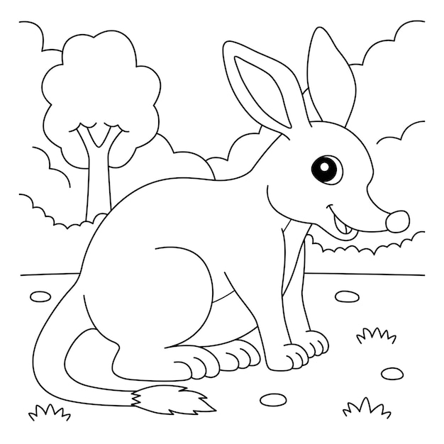 Bilby Tiere zum Ausmalen für Kinder