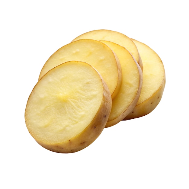 Bild von runden Kartoffelstücken