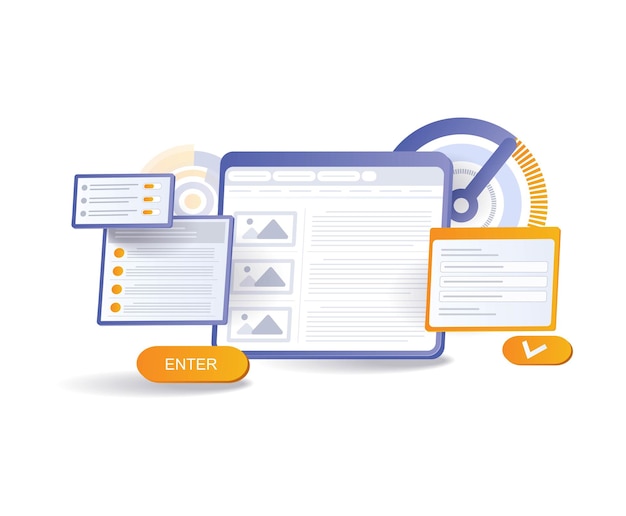 Bildschirm mit Informationen zum Content-Geschäftsportfolio