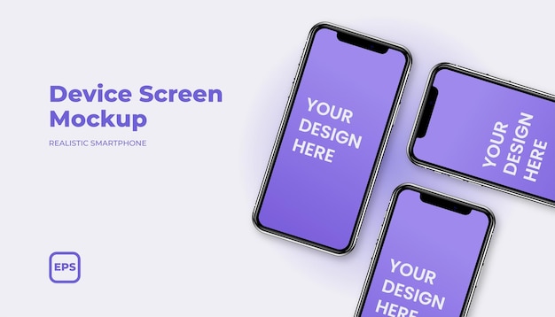 Bildschirm-Telefon-Mockup