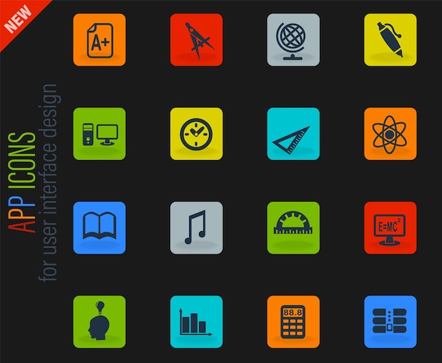 Bildung Icon Set