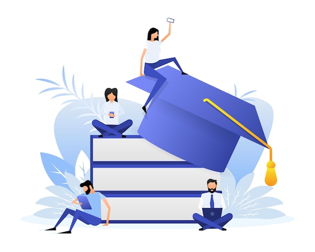 Bildung Menschen tolles Design für alle Zwecke Flaches Design