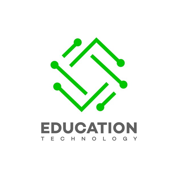 Vektor bildungstechnologie-logo