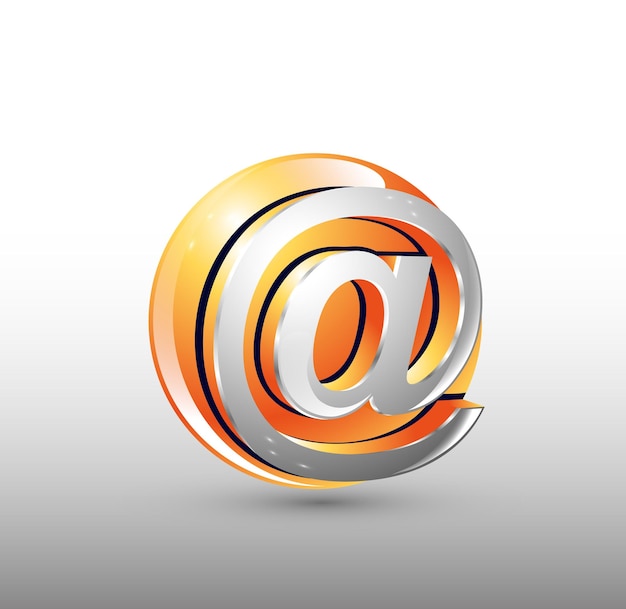 Bildzeichen Web Gelbes 3D-Logo-Design