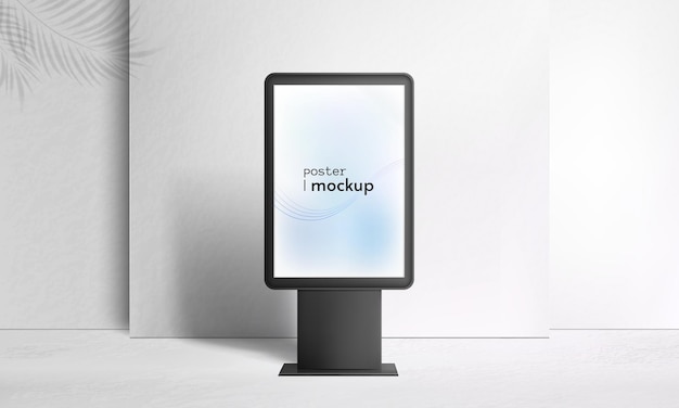 Vektor billboard poster mockup auf modernem hintergrund