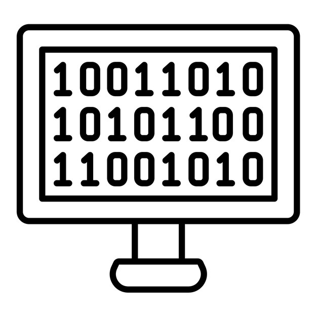 Binärcode-Symbol
