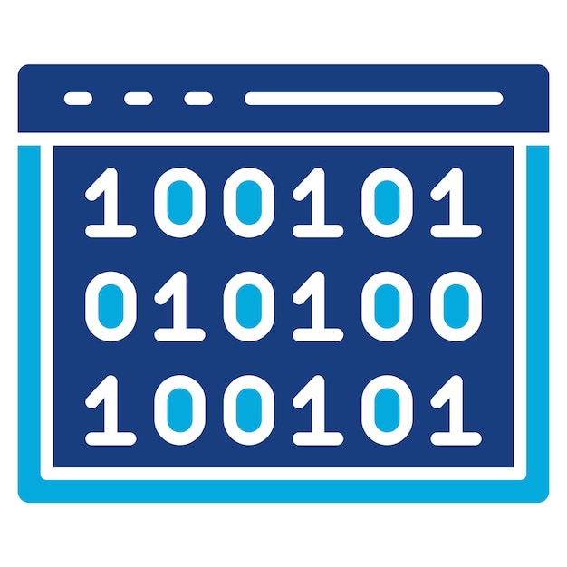 Binäres Vektorbild kann für die Informatik verwendet werden