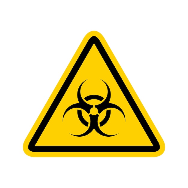 Bio-hazard-zeichen vorsicht biologische gefahr toxisches symbol virusrisiko biohazard-alarm