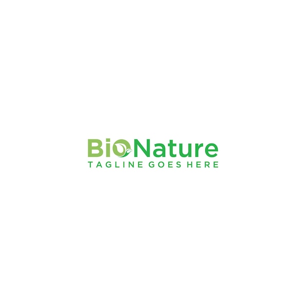 Bio-Naturprodukt-Logo-Design-Vektorvorlage