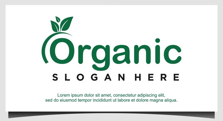 Bio-Pflanzen-Logo-Design-Vorlage