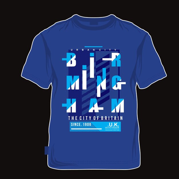 Birmingham typografie grafik t-shirt-design