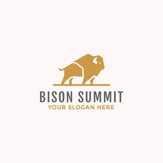 Bison bull logo