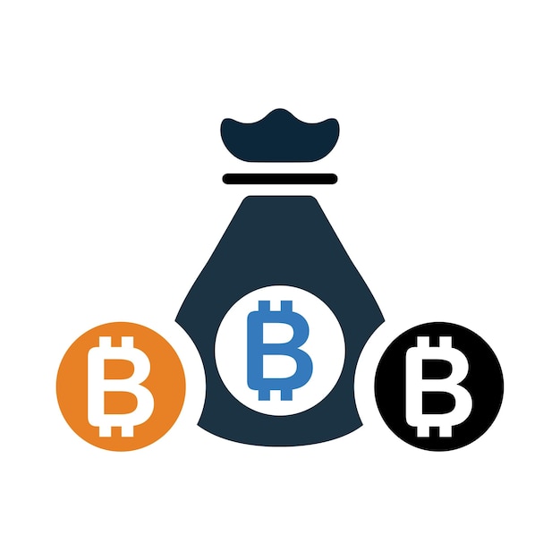 Bitcoin digitale Währung Bitcoin Brieftasche Kryptowährungs-Symbol
