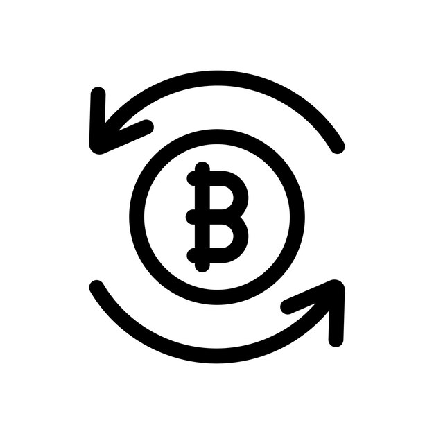 Bitcoin-Rückerstattungs-Symbol