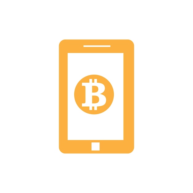 Bitcoin-symbol, vektorgrafik-design