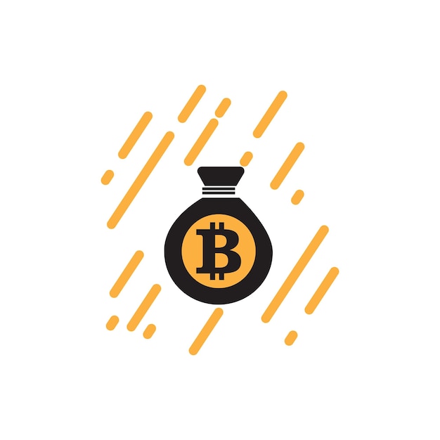 Bitcoin-Symbol, Vektorgrafik-Design