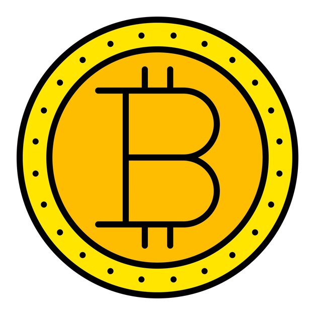 Vektor bitcoin-symbol