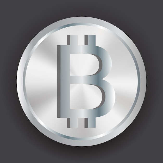 Bitcoin-Vektor-Symbol Kryptogeld-Symbole sichere Blockchain-Kryptowährung