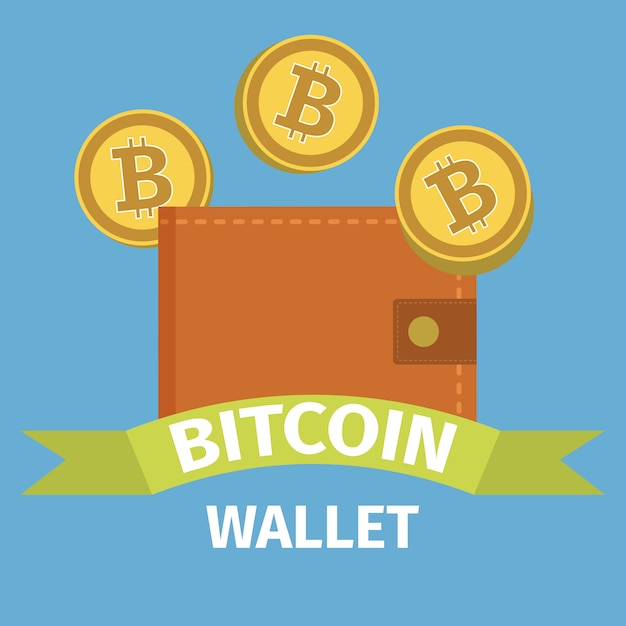 Bitcoin wallet-konzept