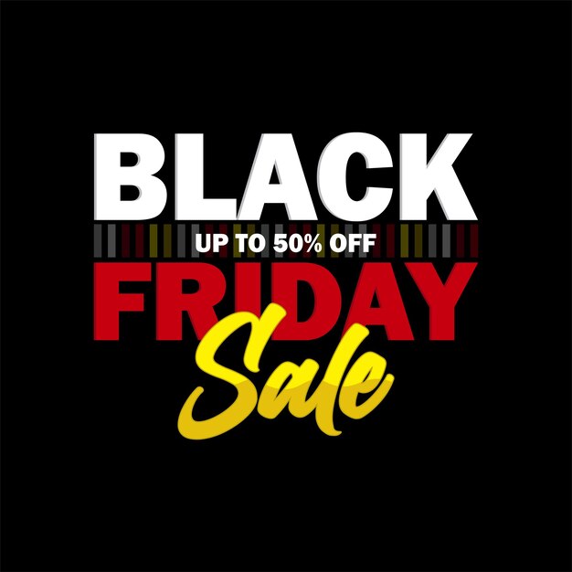 Black-Friday-Ausverkauf Vektorillustration Black-Friday-Banner