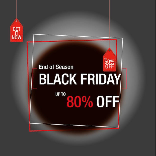 Vektor black friday-ausverkauf