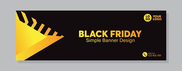 Vektor black friday-banner-design-vorlage black friday-banner-design vektorillustration