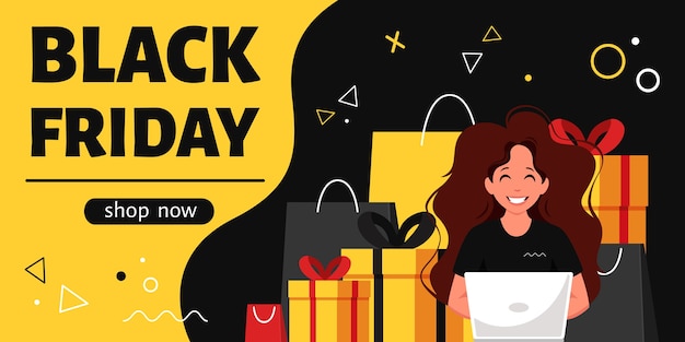 Black friday banner konzept