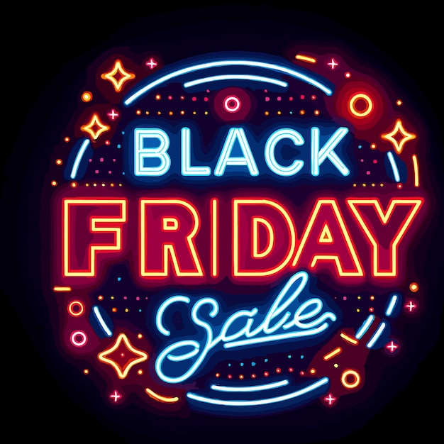 Black Friday-Designhintergrund mit Textvektorillustration