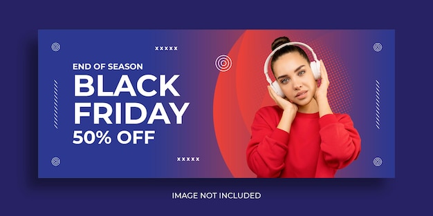 Vektor black friday fashion sale banner