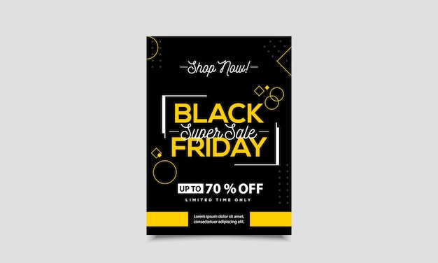 Vektor black friday flyer